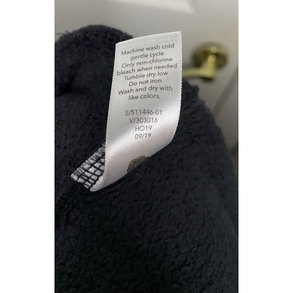 Athleta Women's Double Cozy Karma Funnel Neck Sweatshirt‎ Black  XS - Picture 6 of 6